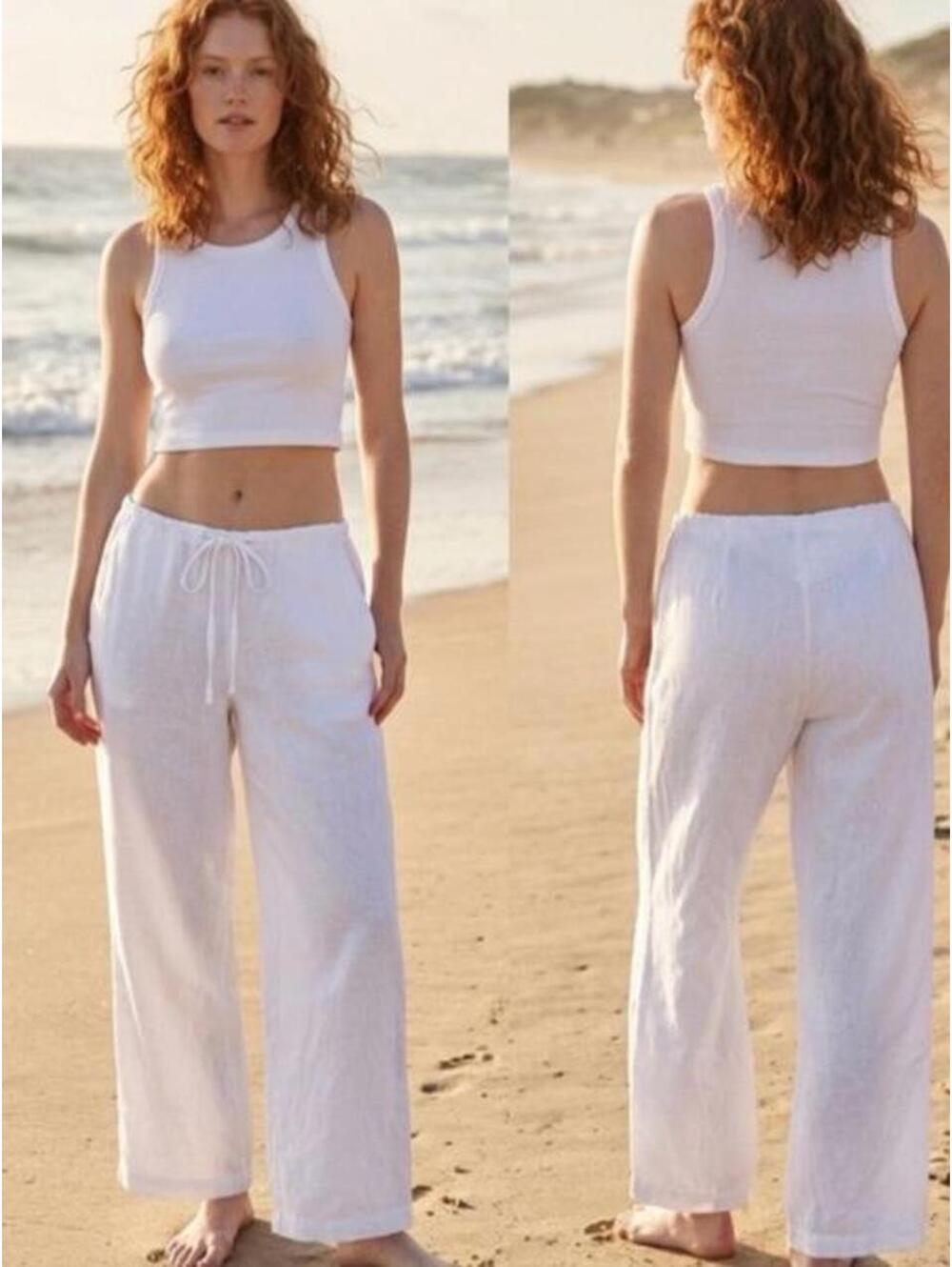 CP Shades Women's White Trousers